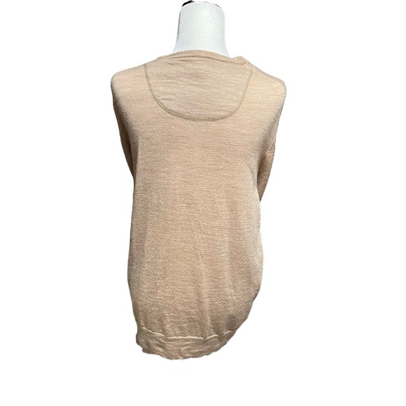 Attitude Mens 100 %Merino Wool Sweater XL 46-48 Washable Tan Pullover-VNeck - Picture 2 of 7